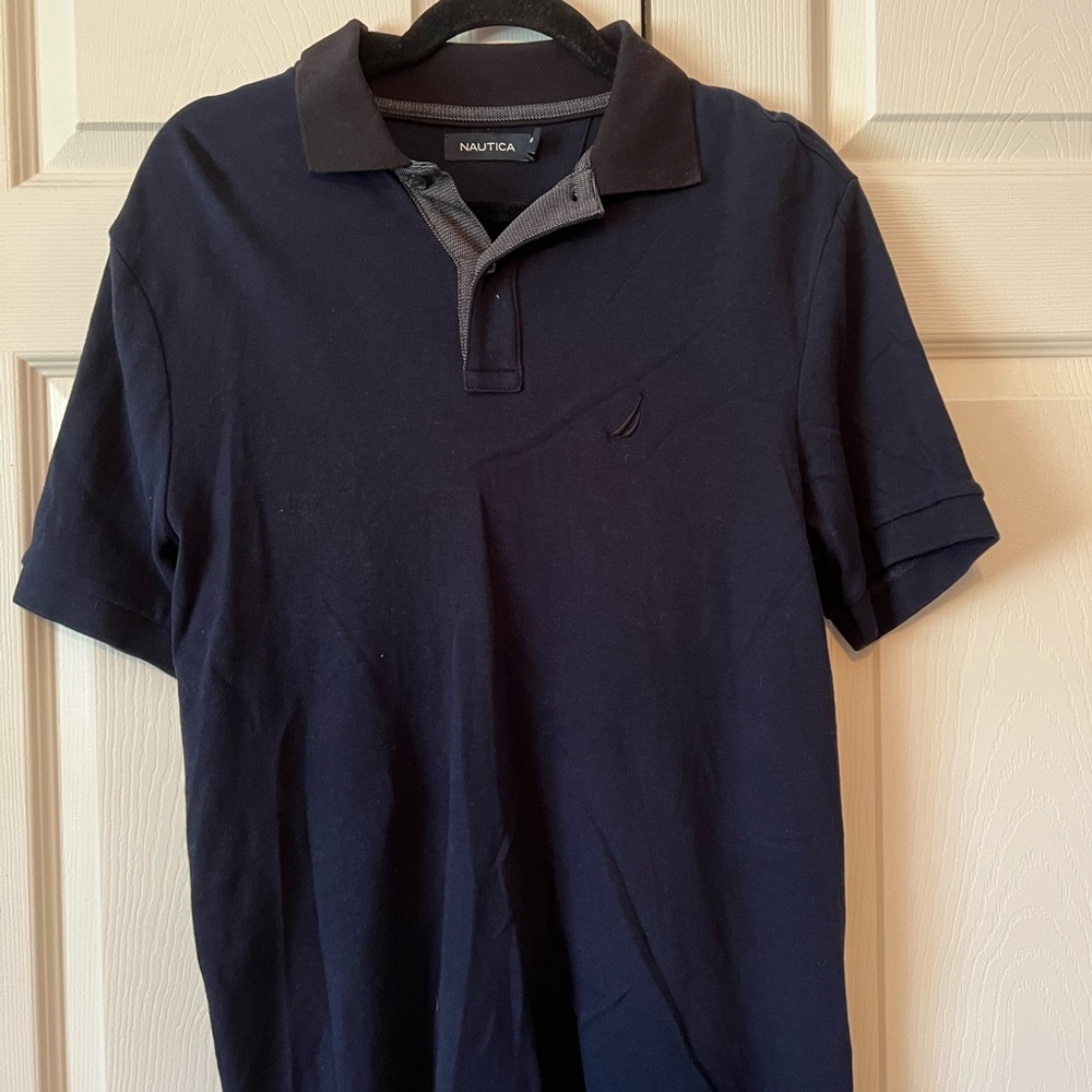 Nautica navy blue polo shirt